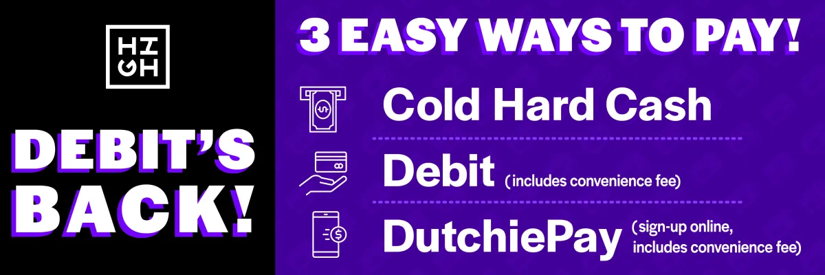 High Profile Payment Options Dutchie Update 2025 Specials Graphic 1920x640 r1