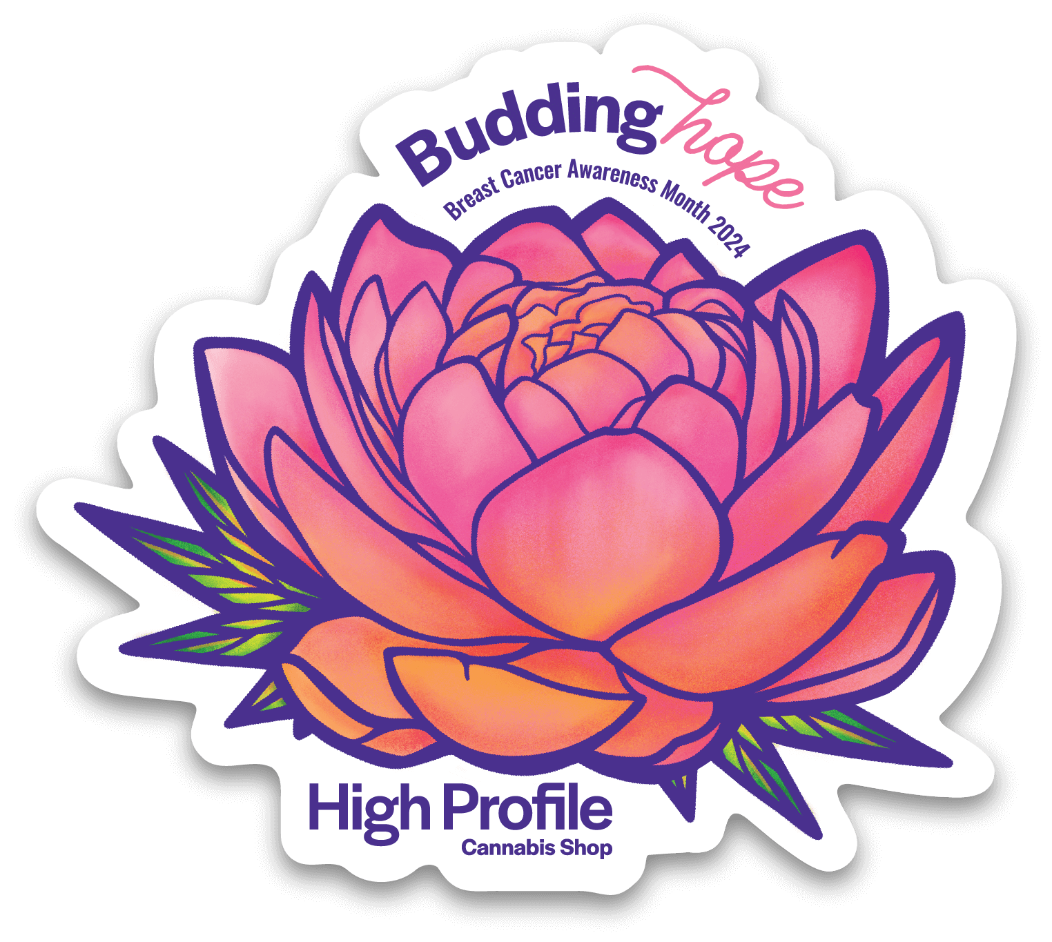 Budding Hope Sticker