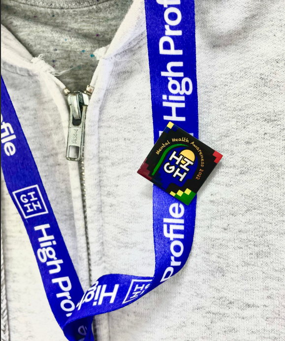 High on Health special edition pin